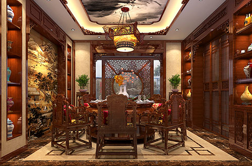 荥阳温馨雅致的古典中式家庭装修设计效果图
