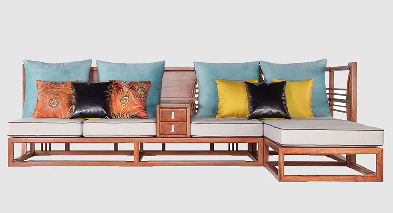 荥阳中式家居装修实木沙发组合家具效果图