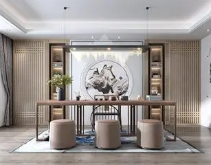 荥阳新中式风格茶室如何规划设计